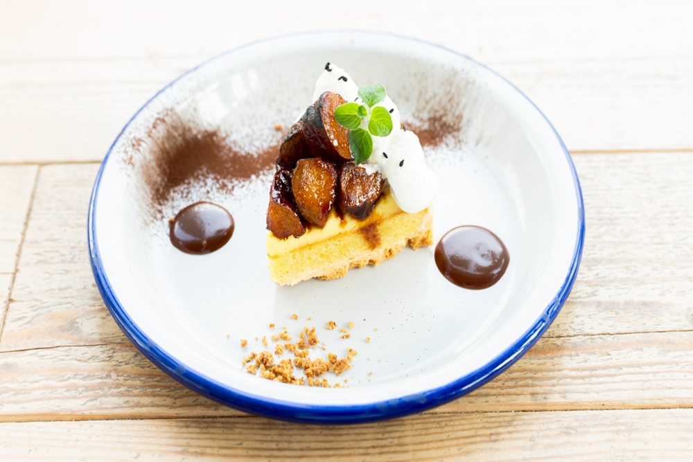 さつまいもとキャラメルのタルト